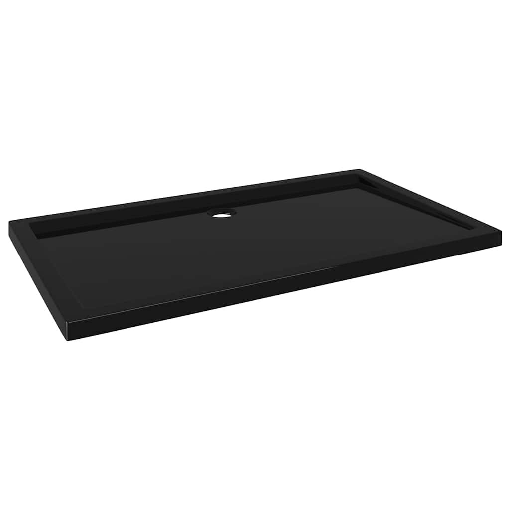 Suihkualusta Suorakaide Abs Musta 70X120 Cm