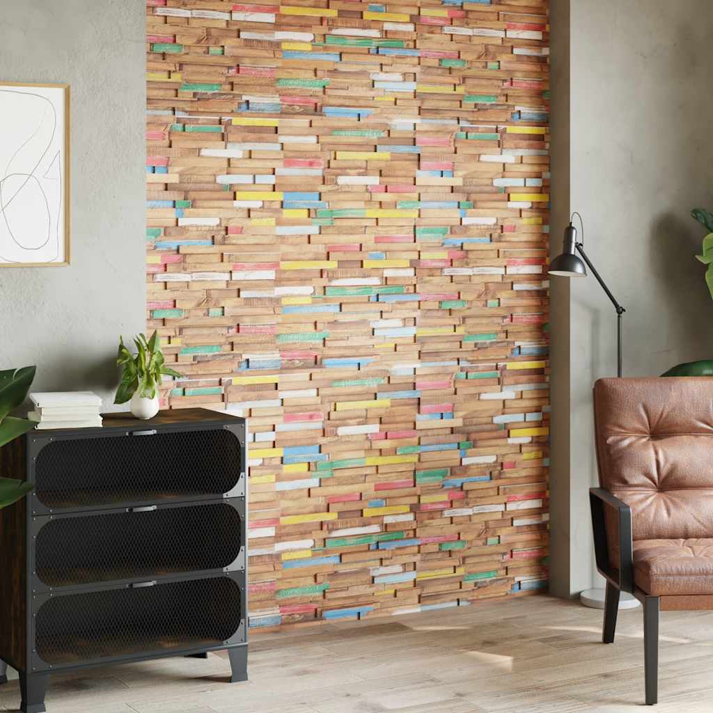 Seinäpäällystepaneelit 10 Kpl 1,03 M² Täysi Tiikki
