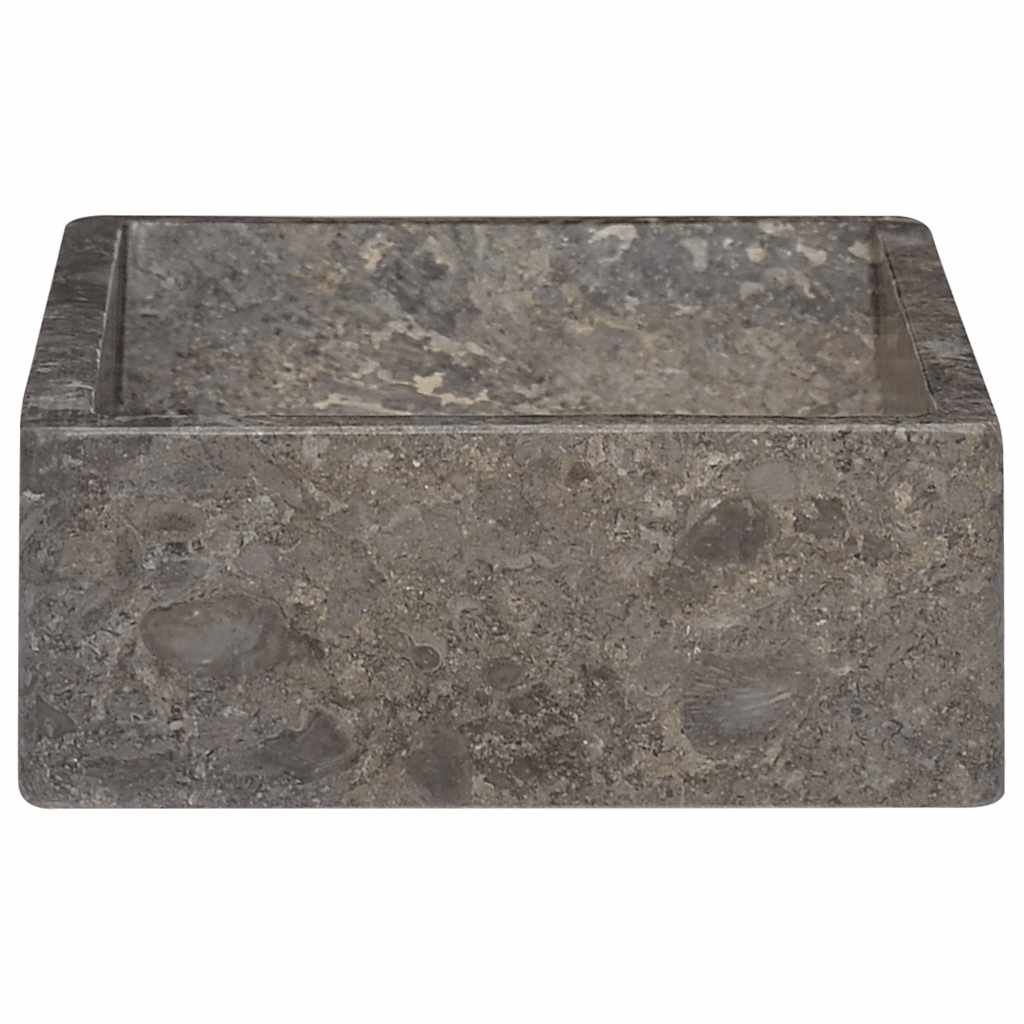 Pesuallas 45X30X12 Cm Marmori Korkeakiilto Harmaa