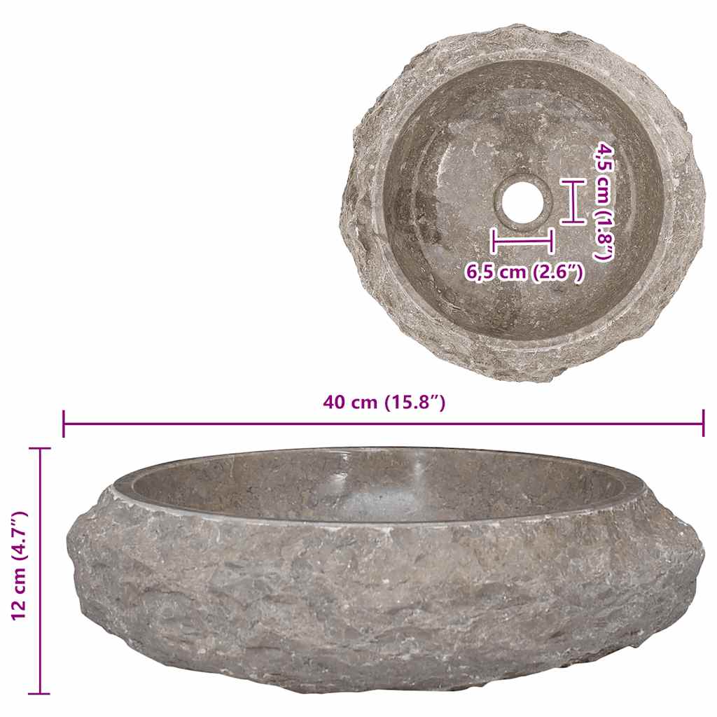 Pesuallas Harmaa Ø40X12 Cm Marmori