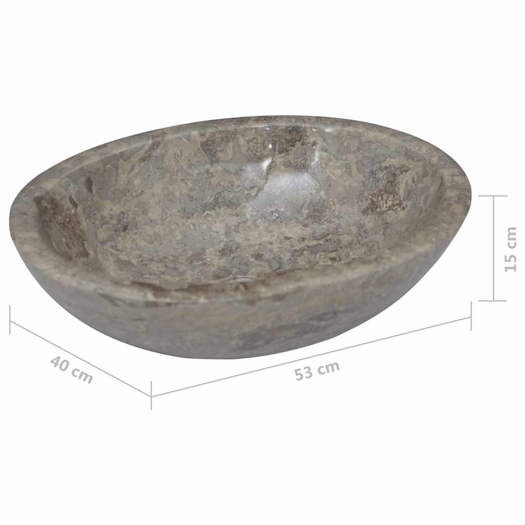Pesuallas Harmaa 53X40X15 Cm Marmori