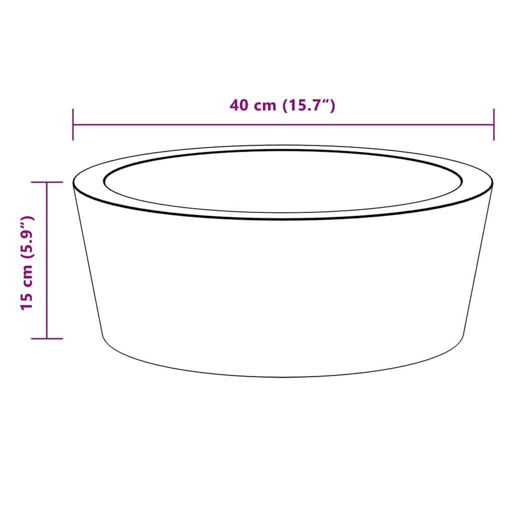 Pesuallas Musta Ø40X15 Cm Marmori