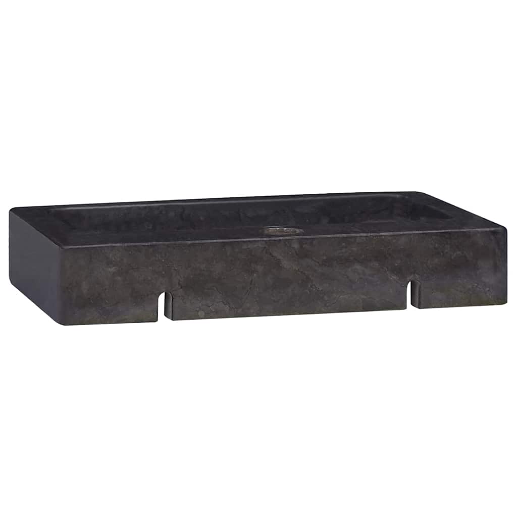 Seinäkiinnitettävä Pesuallas Musta 38X24X6,5 Cm Marmori