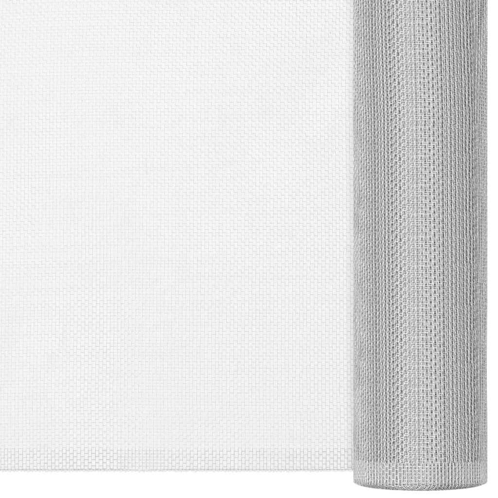 Verkkosuoja Alumiini 80X2000 Cm Hopea