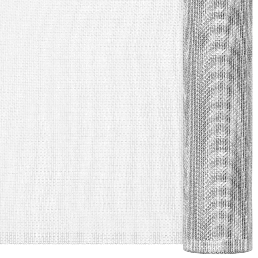 Verkkosuoja Alumiini 100X2000 Cm Hopea
