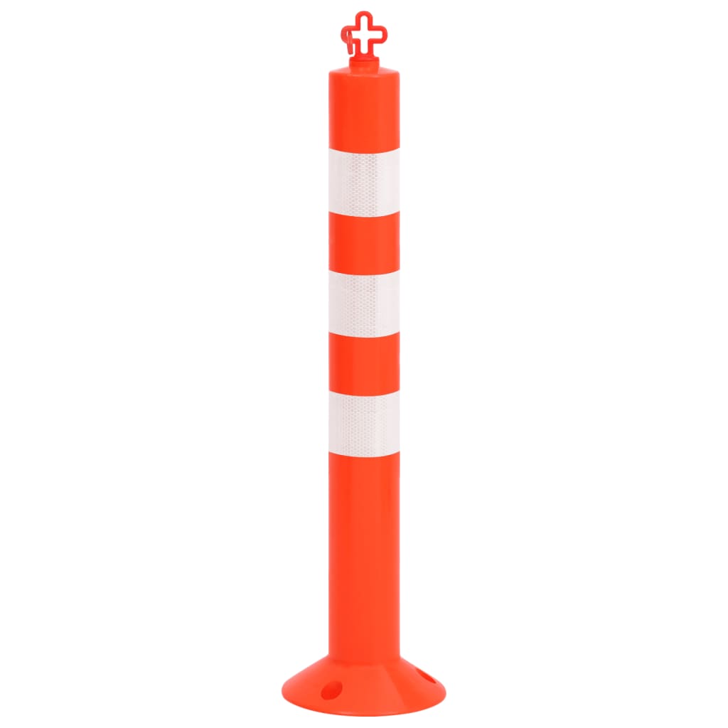 Liikenteenohjaustolpat 4 Kpl Ketjulla 75 Cm Pe