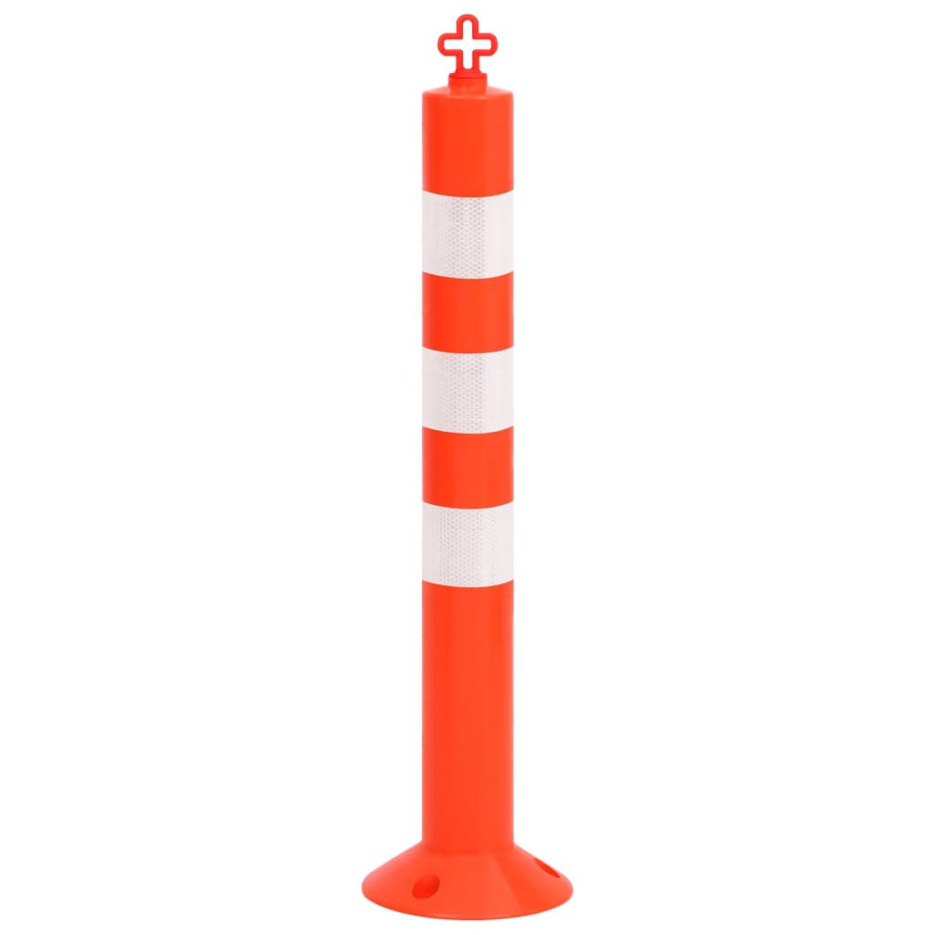 Liikenteenohjaustolpat 10 Kpl Ketjulla 75 Cm Pe