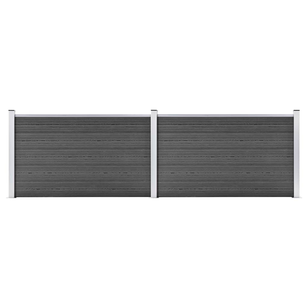 Aitapaneelisarja Wpc 353X105 Cm Musta