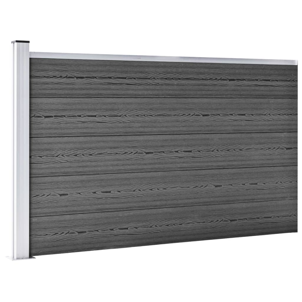 Aitapaneelisarja Wpc 526X105 Cm Musta