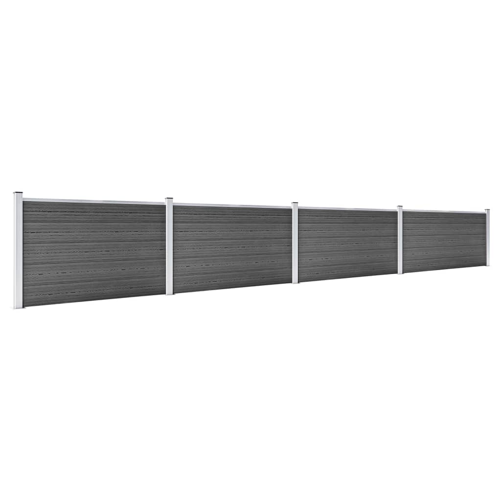 Aitapaneelisarja Wpc 699X105 Cm Musta