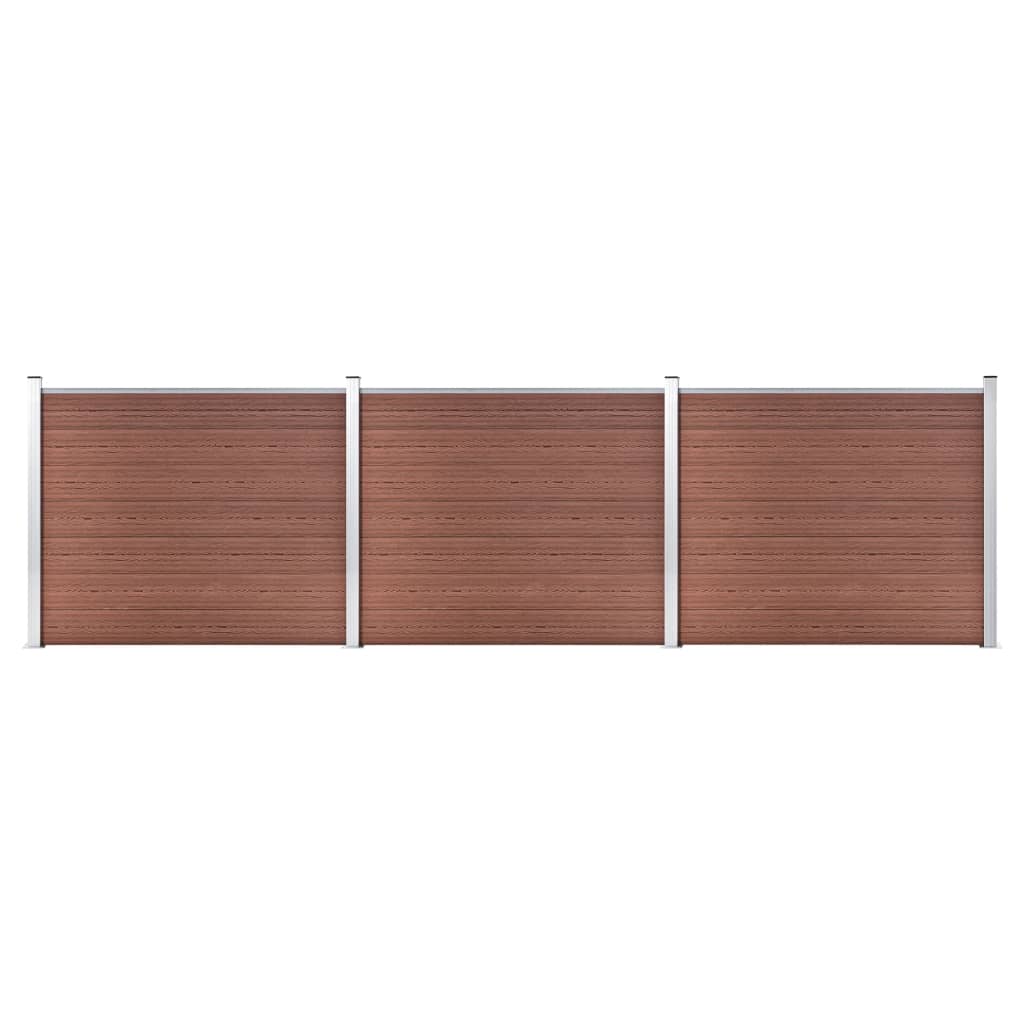 Aitapaneelisarja Wpc 526X146 Cm Ruskea