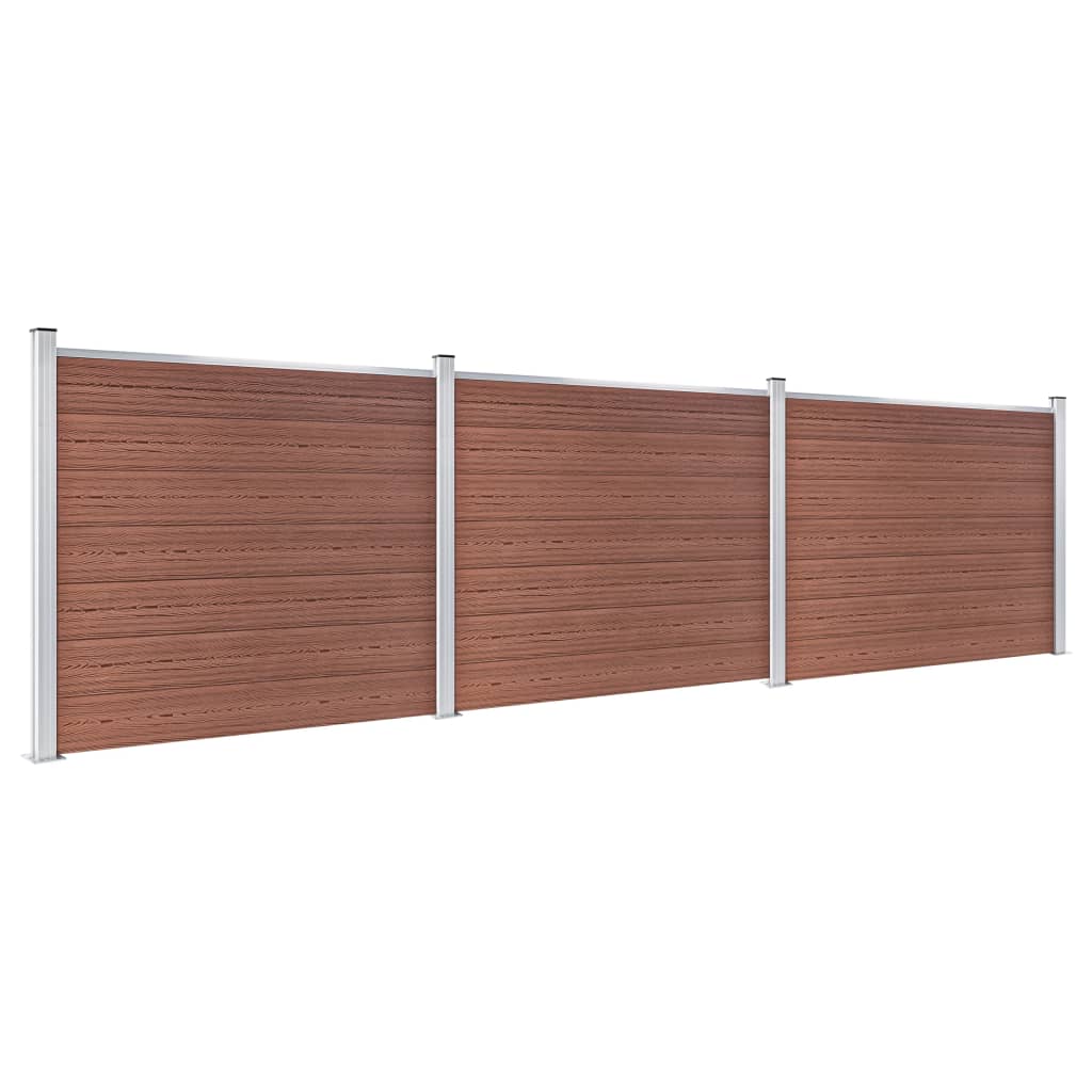 Aitapaneelisarja Wpc 526X146 Cm Ruskea