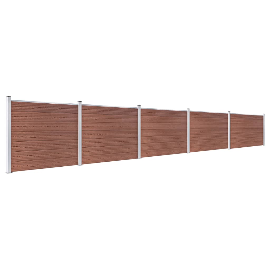 Aitapaneelisarja Wpc 872X146 Cm Ruskea