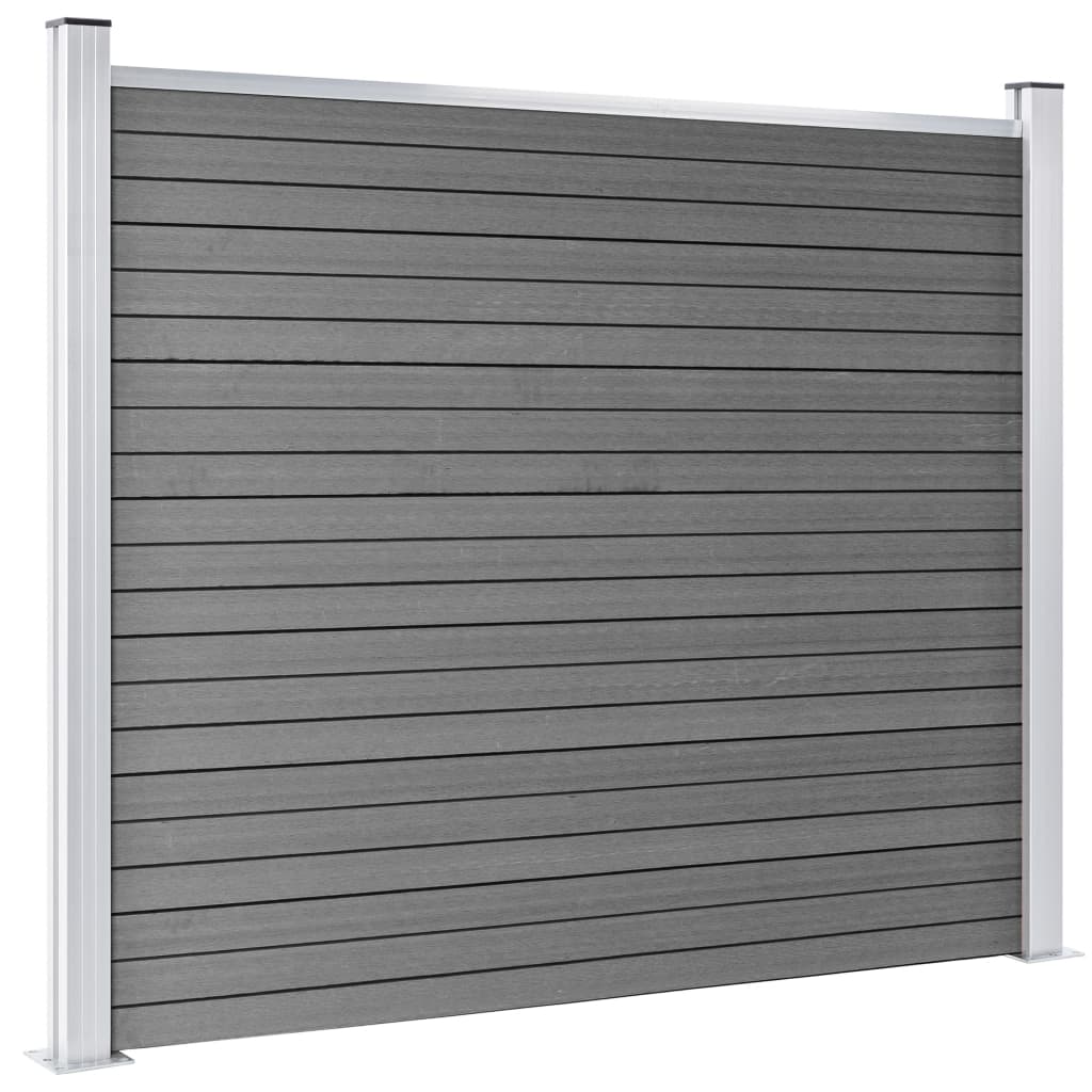 Aitapaneelisarja Wpc 353X146 Cm Harmaa