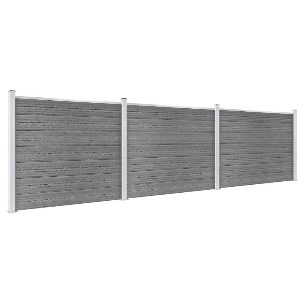Aitapaneelisarja Wpc 526X146 Cm Harmaa