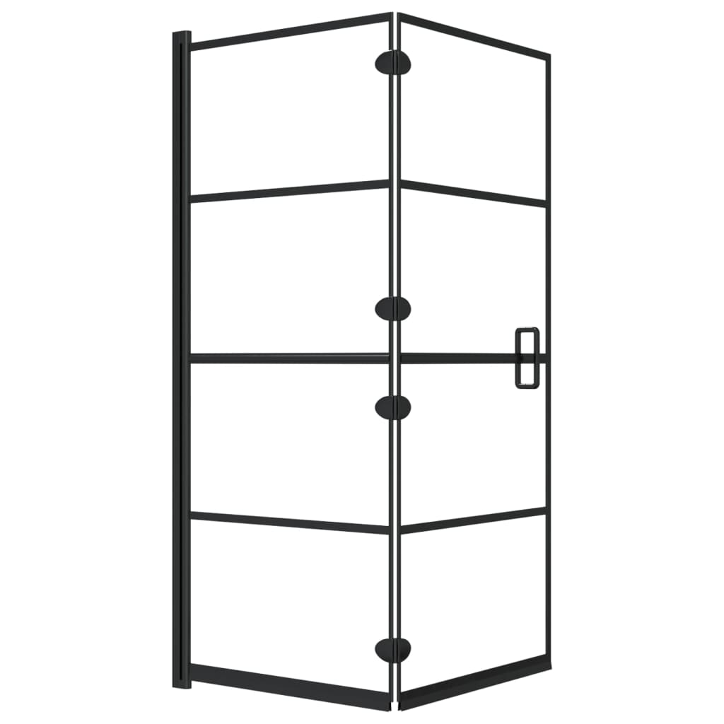 Taittuva Suihkuseinä Esg 120X140 Cm Musta