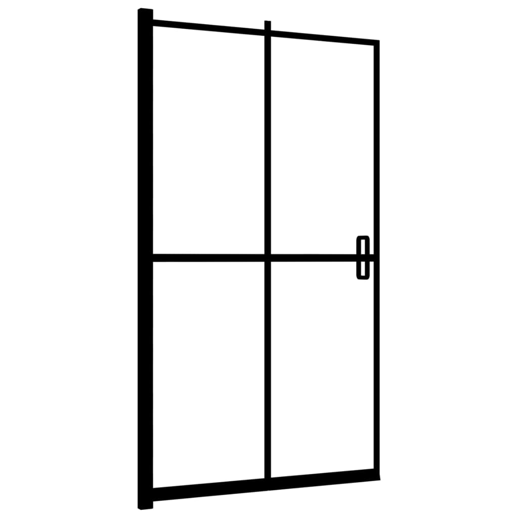 Taittuva Suihkuseinä Esg 100X140 Cm Musta