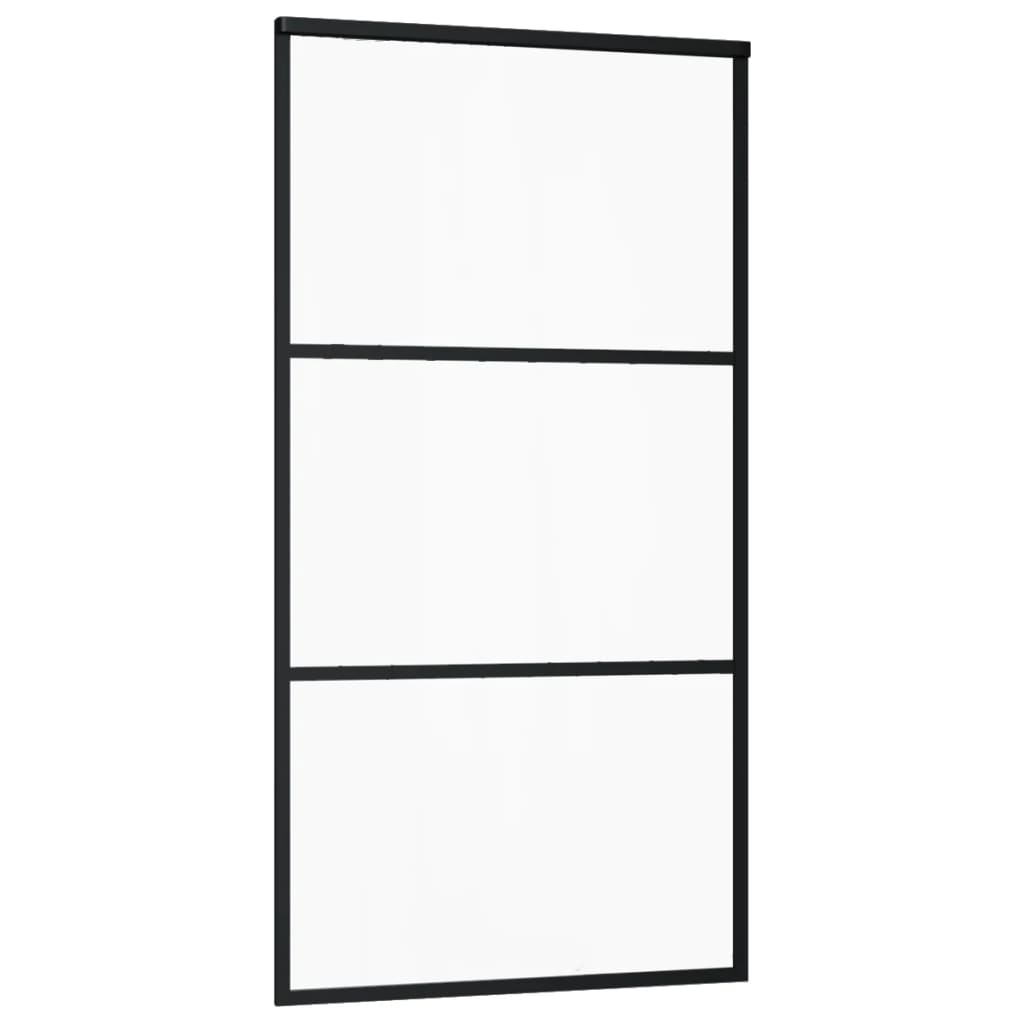 Liukuovi Esg-Lasi Ja Alumiini 102X205 Cm Musta