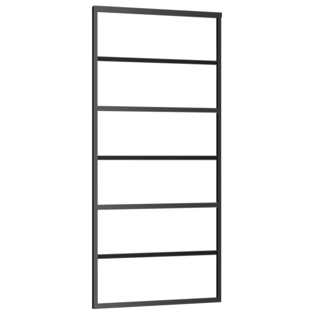 Liukuovi Esg-Lasi Ja Alumiini 90X205 Cm Musta