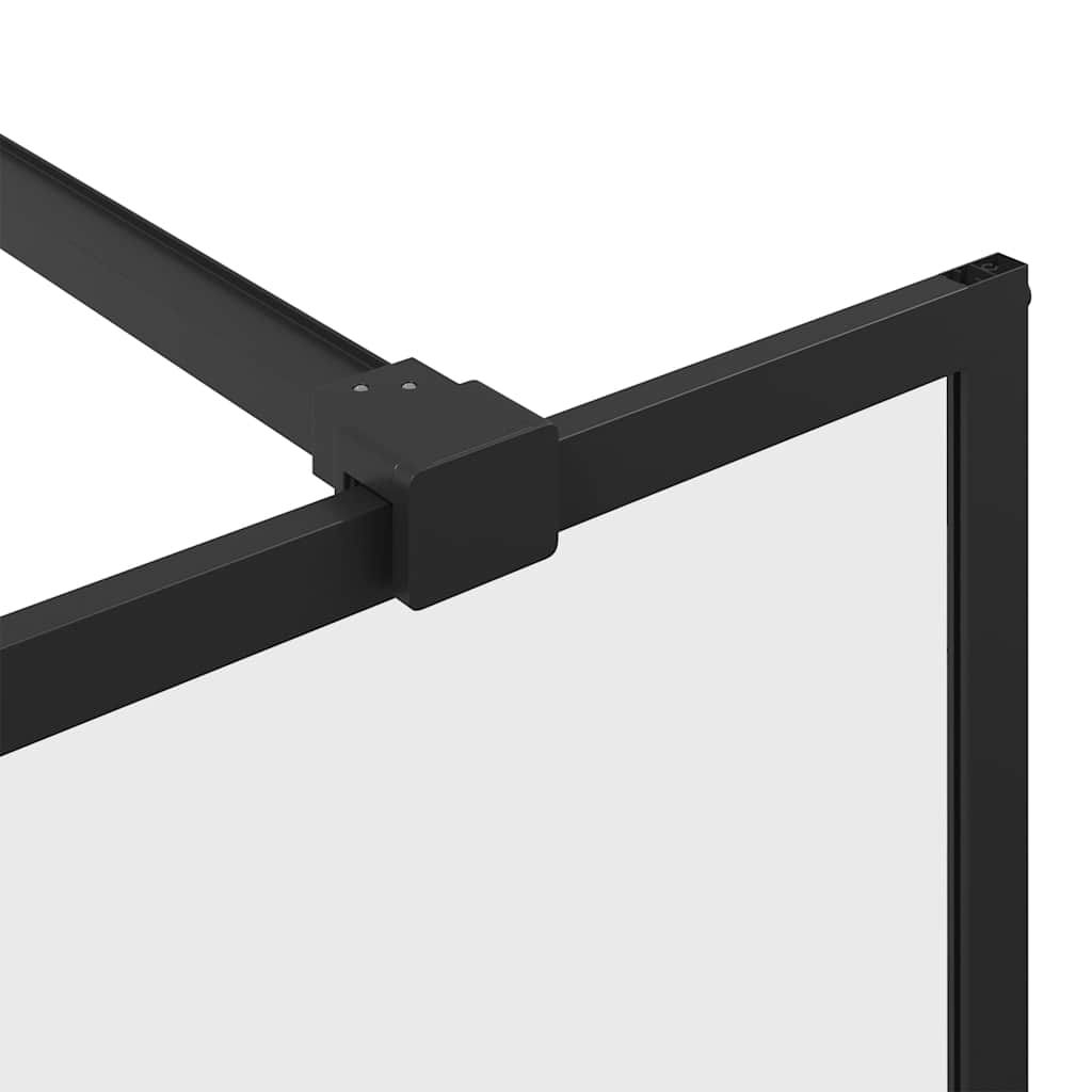 Walk-In Suihkun Seinäke Kirkas Esg-Lasi 115X195 Cm Musta