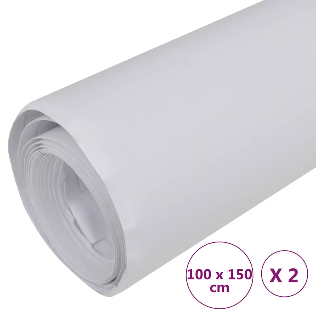 Auton Päällystekalvot 2 Kpl Mattavalkoinen 100X150 Cm