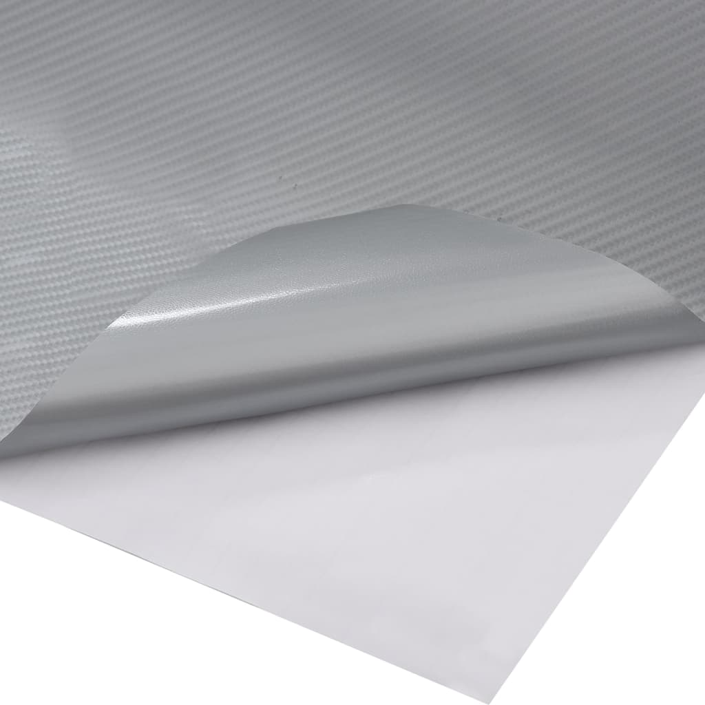 Auton Päällystekalvot 2 Kpl 4D Hopea 100X150 Cm