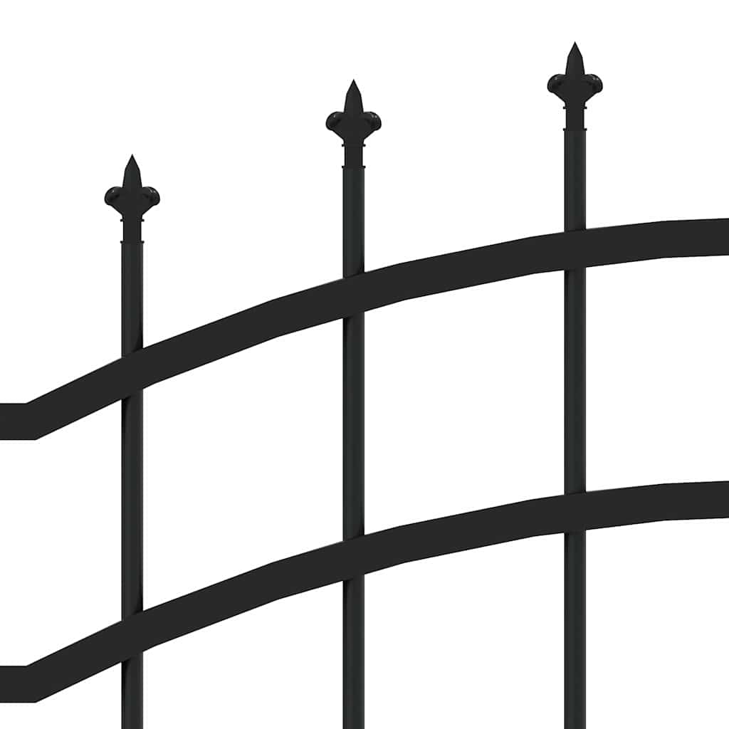 Puutarha-Aita Woerden Keihäskärkinen Musta 240X150 Cm Teräs