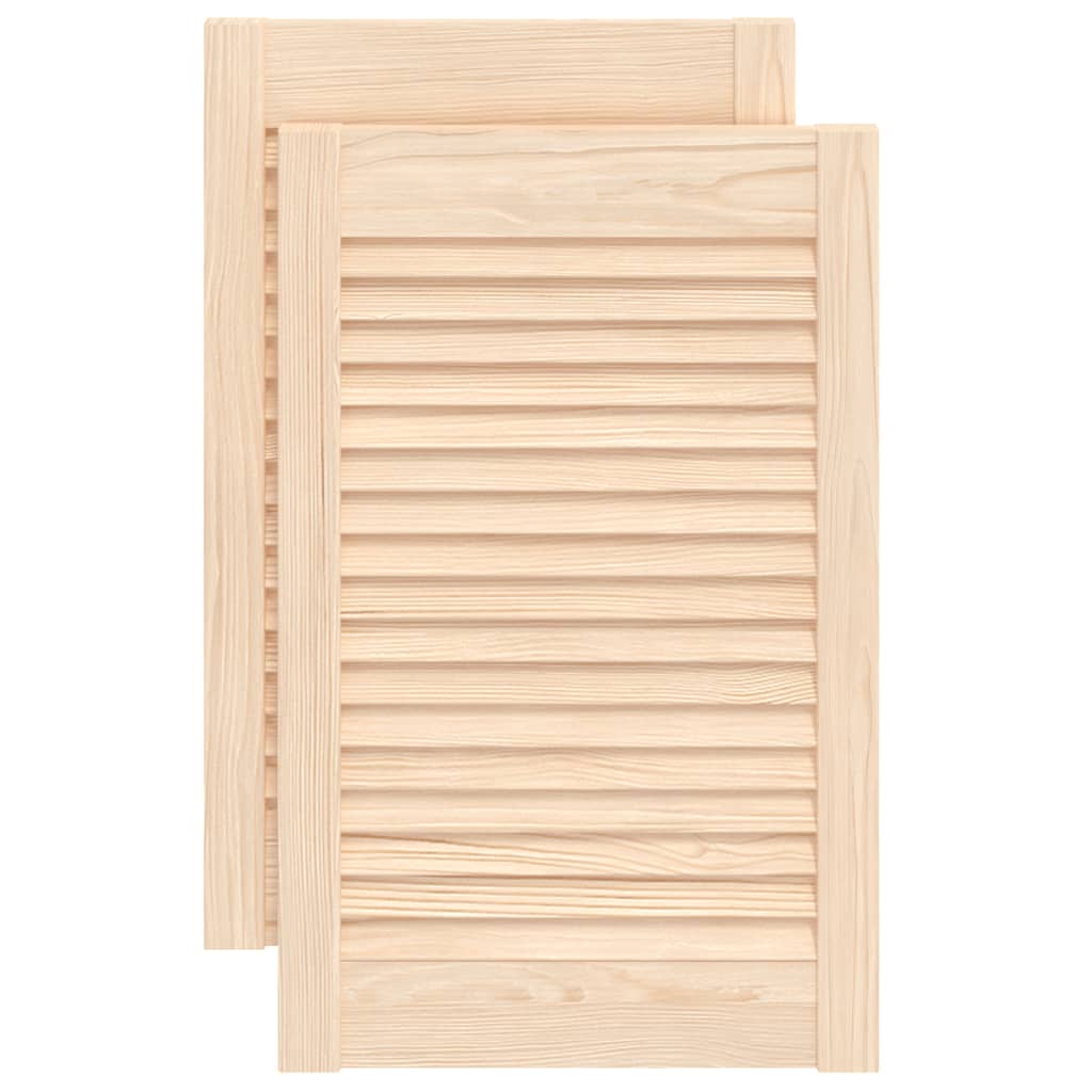 Kaapin Ovet Säleikkömuotoilu 2 Kpl 61,5X39,4 Cm Täysi Mänty