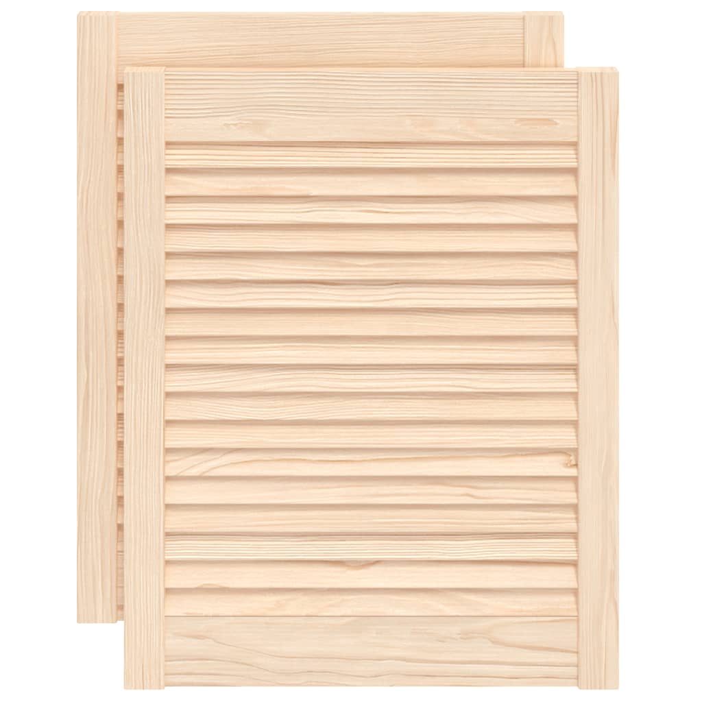 Kaapin Ovet Säleikkömuotoilu 2 Kpl 61,5X49,4 Cm Täysi Mänty