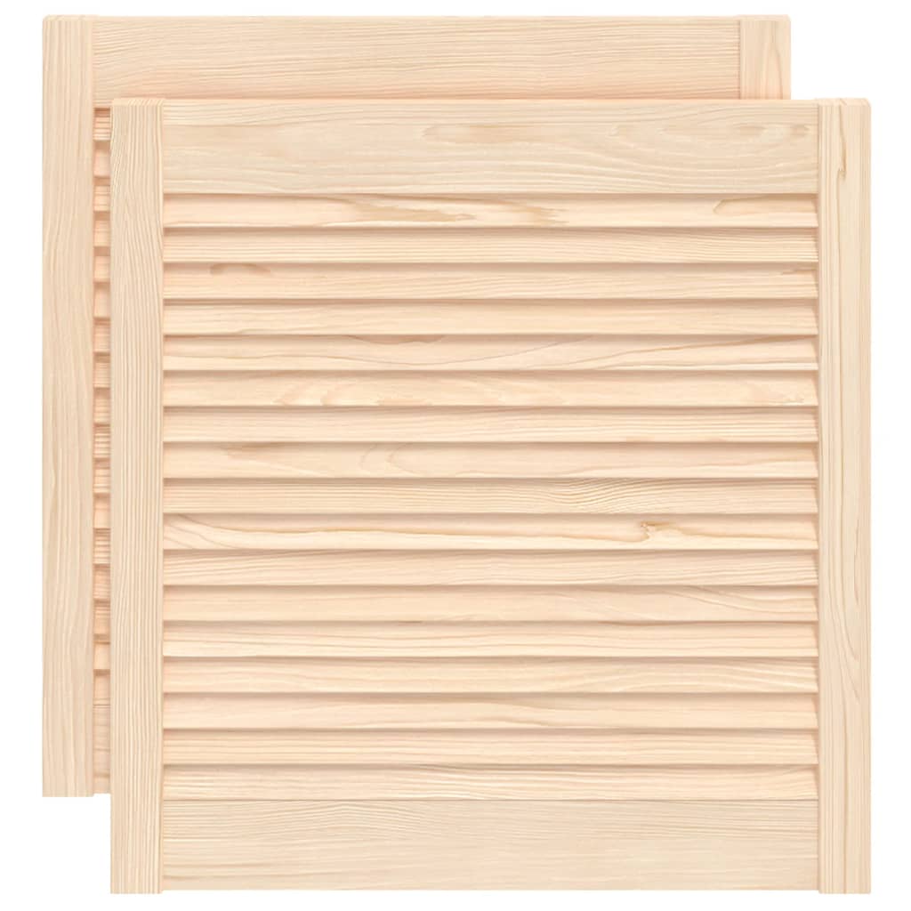 Kaapin Ovet Säleikkömuotoilu 2 Kpl 61,5X59,4 Cm Täysi Mänty