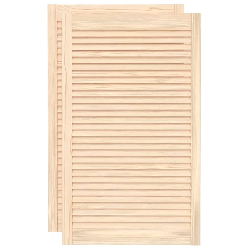 Kaapin Ovet Säleikkömuotoilu 2 Kpl 99,3X59,4 Cm Täysi Mänty