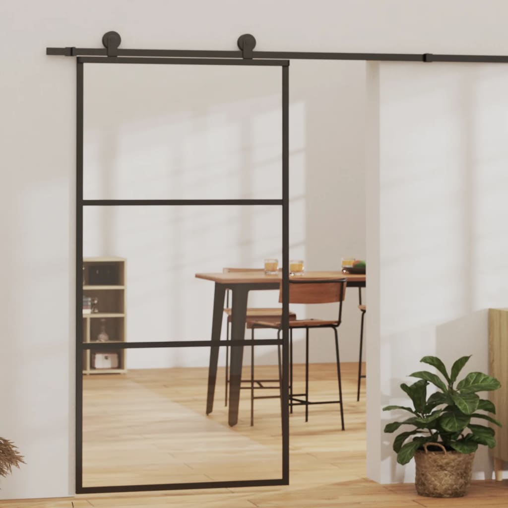 Liukuovi Asennustarvikkeilla Esg Lasi Ja Alumiini 102X205 Cm