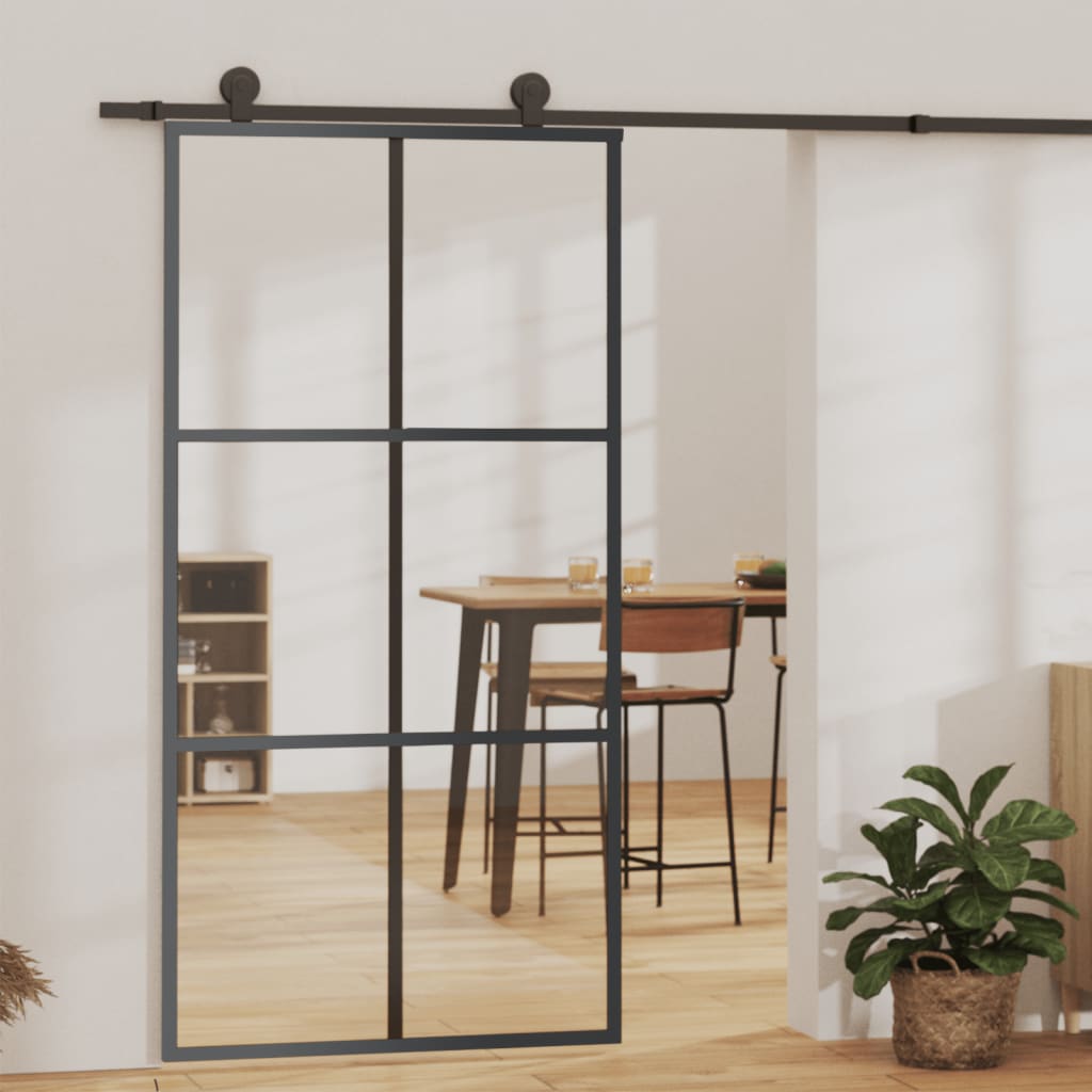Liukuovi Asennustarvikkeilla Esg Lasi Ja Alumiini 102X205 Cm
