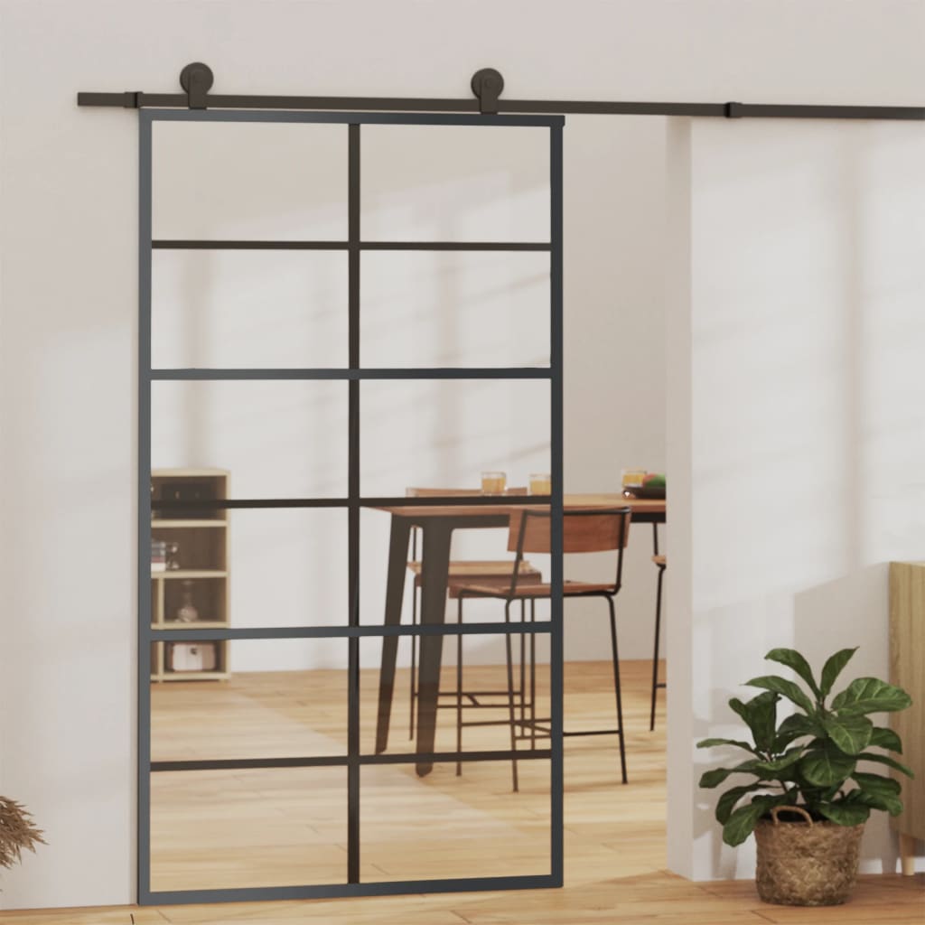 Liukuovi Asennustarvikkeilla Esg Lasi Ja Alumiini 102X205 Cm