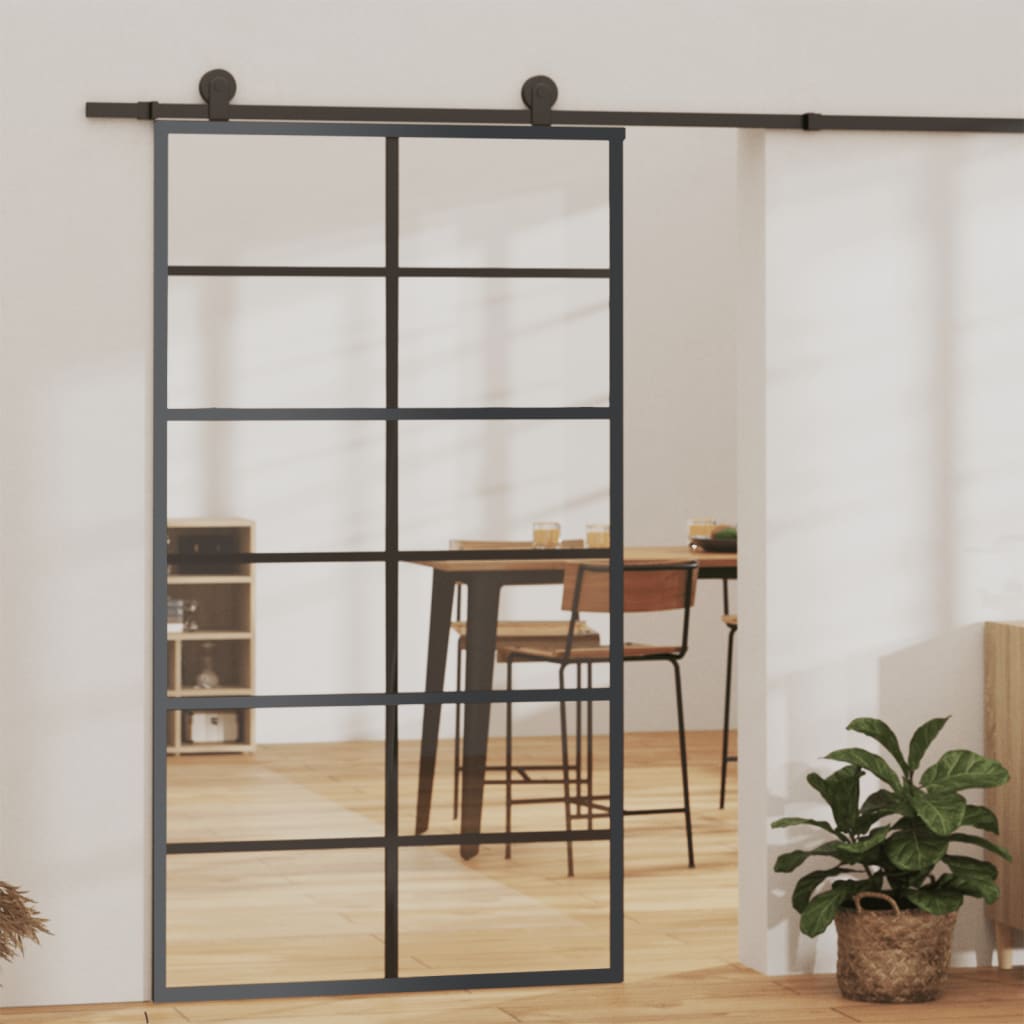 Liukuovi Asennustarvikkeilla Esg Lasi Ja Alumiini 102X205 Cm