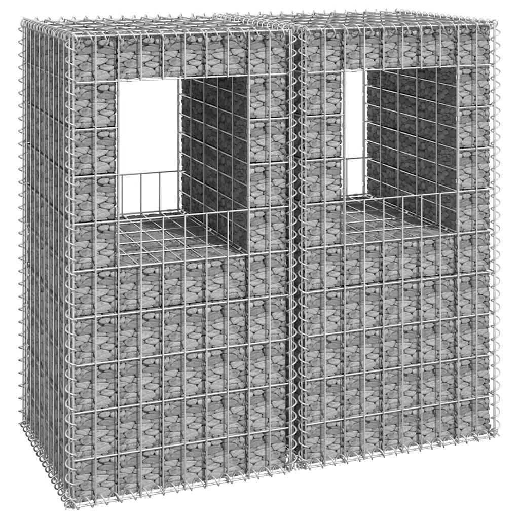 Kivikoripylväät 2 Kpl 50X50X100 Cm Rauta