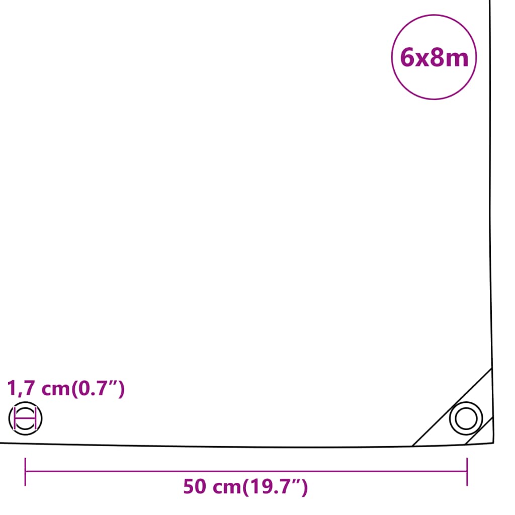 Pressu 650 G/M² 6X8 M Musta