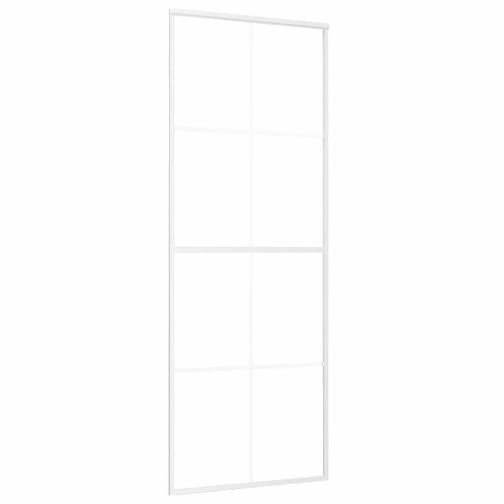 Liukuovi Esg-Huurrelasi Ja Alumiini 76X205 Cm Valkoinen