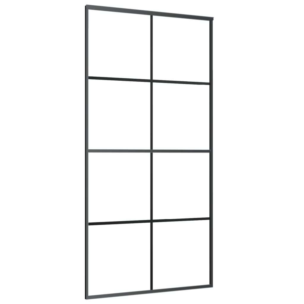 Liukuovi Musta 102,5X205 Cm Esg-Lasi Ja Alumiini