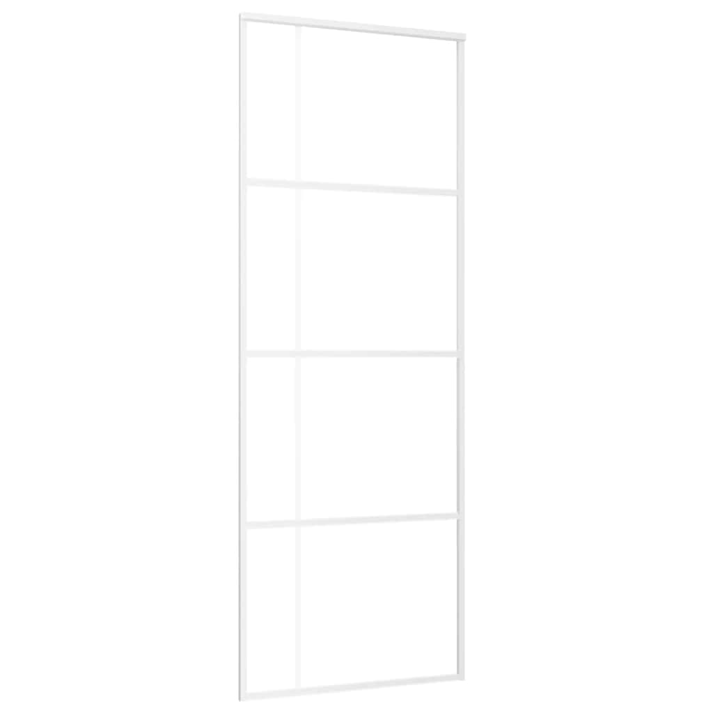 Liukuovi Esg-Lasi Ja Alumiini 76X205 Cm Valkoinen