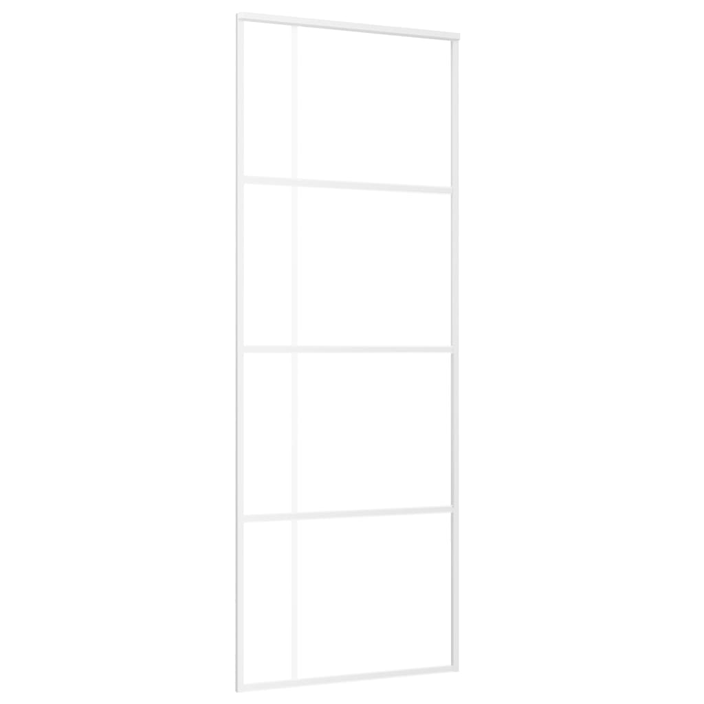 Liukuovi Esg-Huurrelasi Ja Alumiini 76X205 Cm Valkoinen