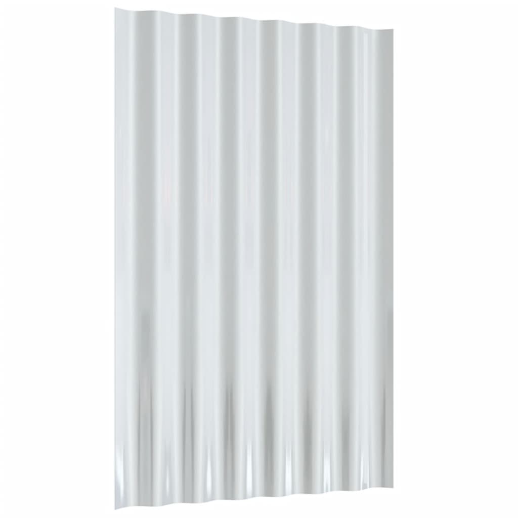 Kattopaneeli 36 Kpl Galvanoitu Teräs Hopea 60X36 Cm