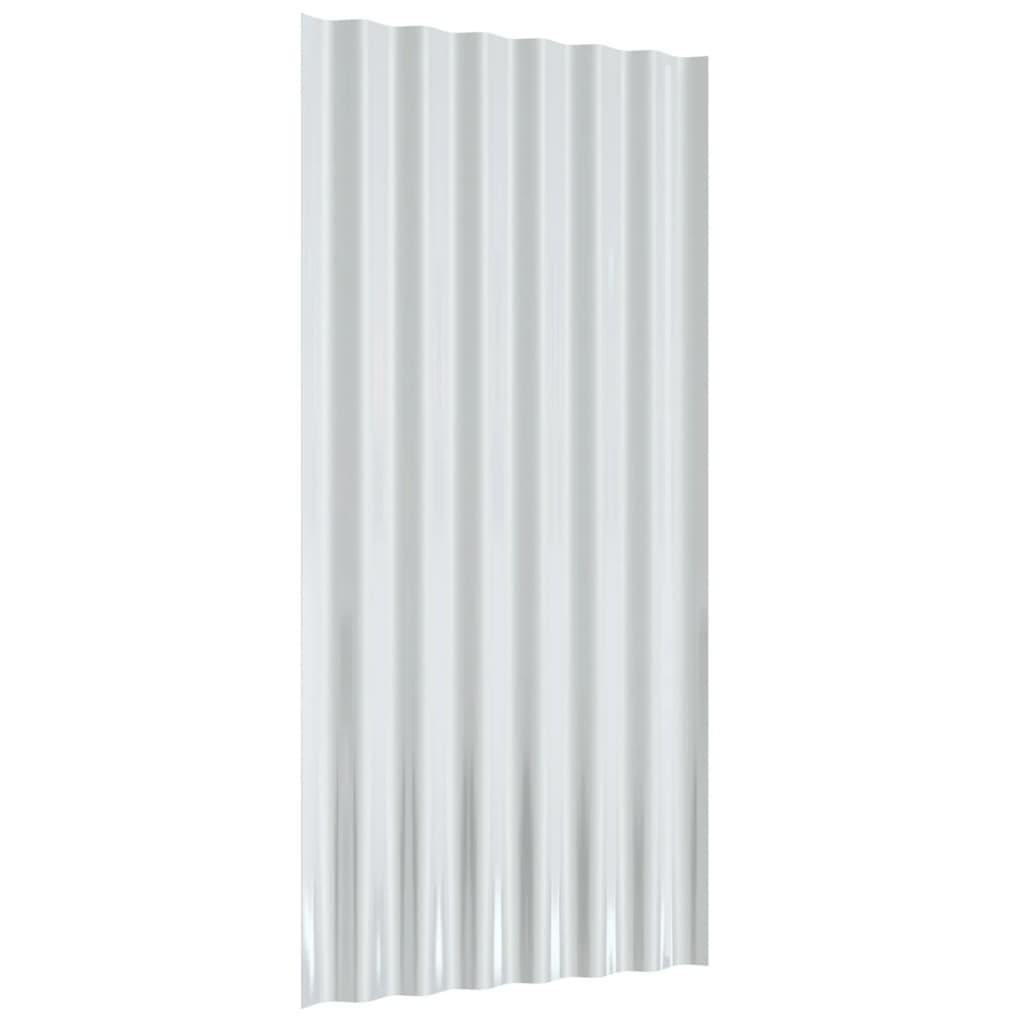 Kattopaneeli 12 Kpl Galvanoitu Teräs Ruskea 80X36 Cm
