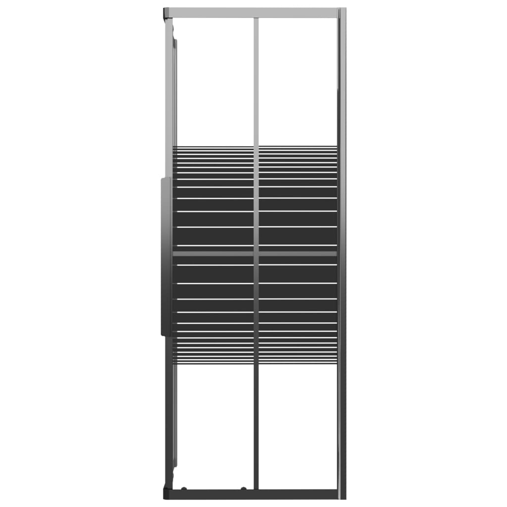 Suihkukaappi Raidallinen Esg 80X80X180 Cm Musta