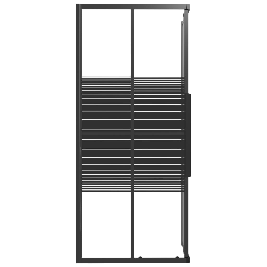 Suihkukaappi Raidallinen Esg 90X70X180 Cm Musta