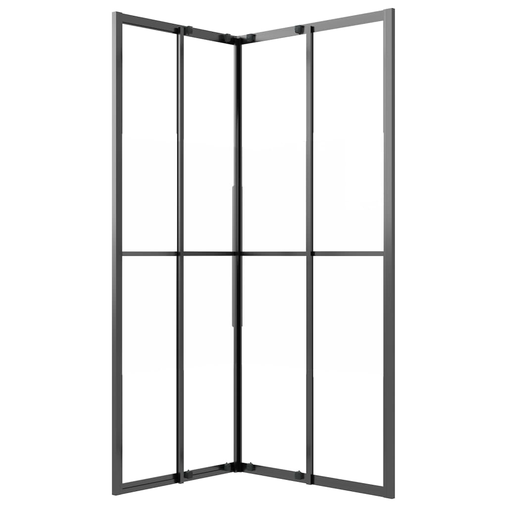 Suihkukaappi Puolihuurrettu Esg 90X70X180 Cm Musta
