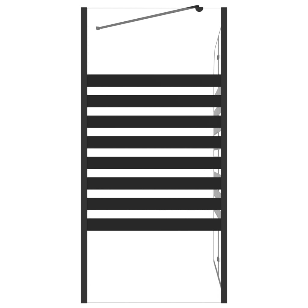 Suihkuseinä Raidallinen 120X68X130 Cm Karkaistu Lasi