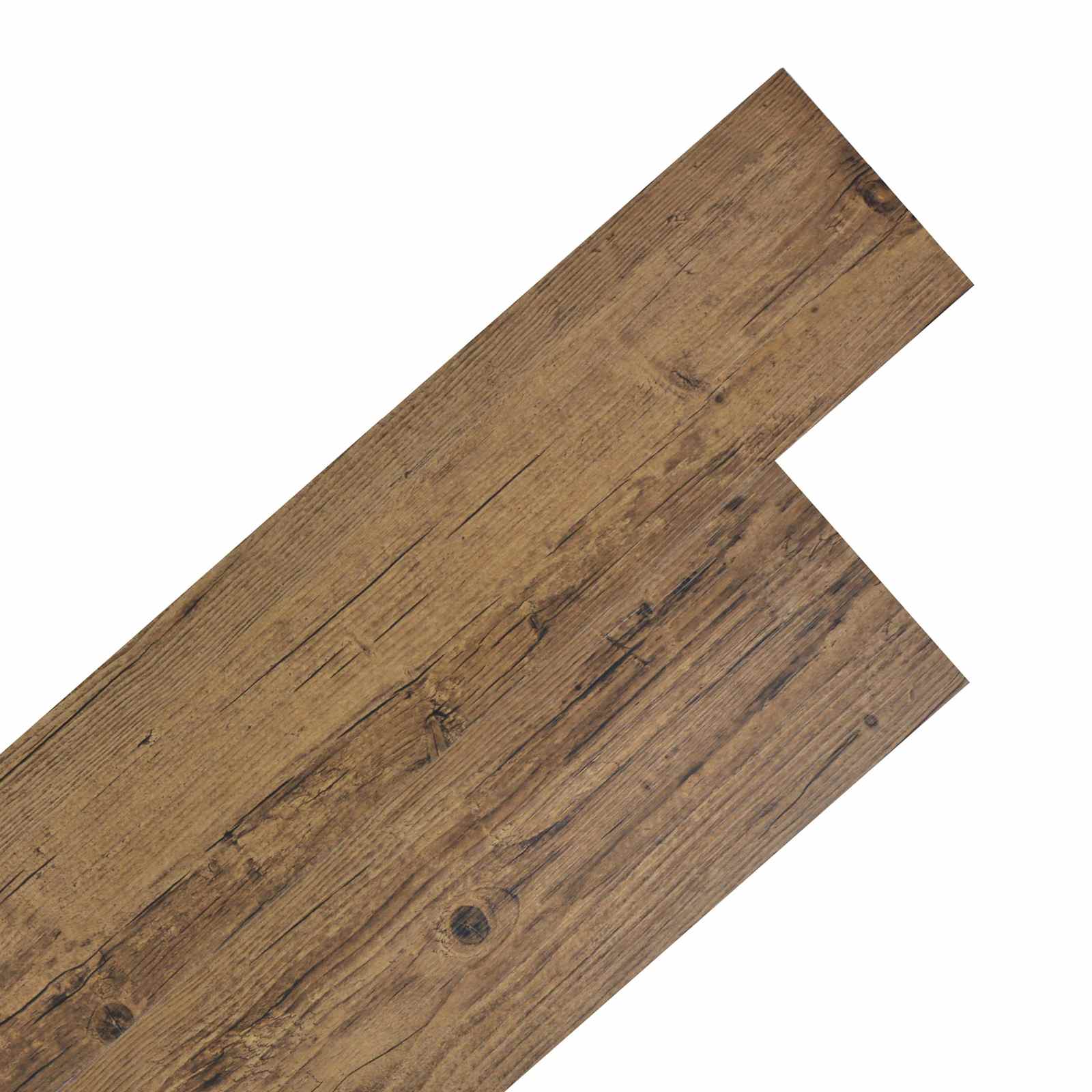 Lattialankut 18 Pcs Pähkinä Ruskea 2,51 M² Polyvinyylikloridi