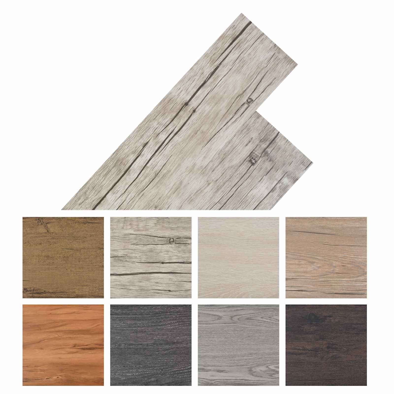 Lattialankut 2,51 M² 18 Pcs Polyvinyylikloridi Pesty Tammi