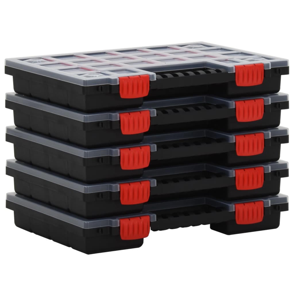Lajittelulaatikot 5 Kpl 34,5X25X5 Cm Polypropeeni